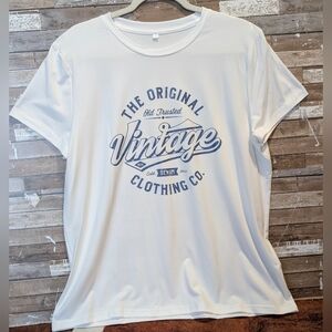 New White Vintage Graphic Tee